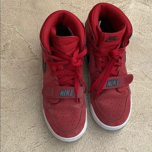 Air Jordan Red and Black Sneakers